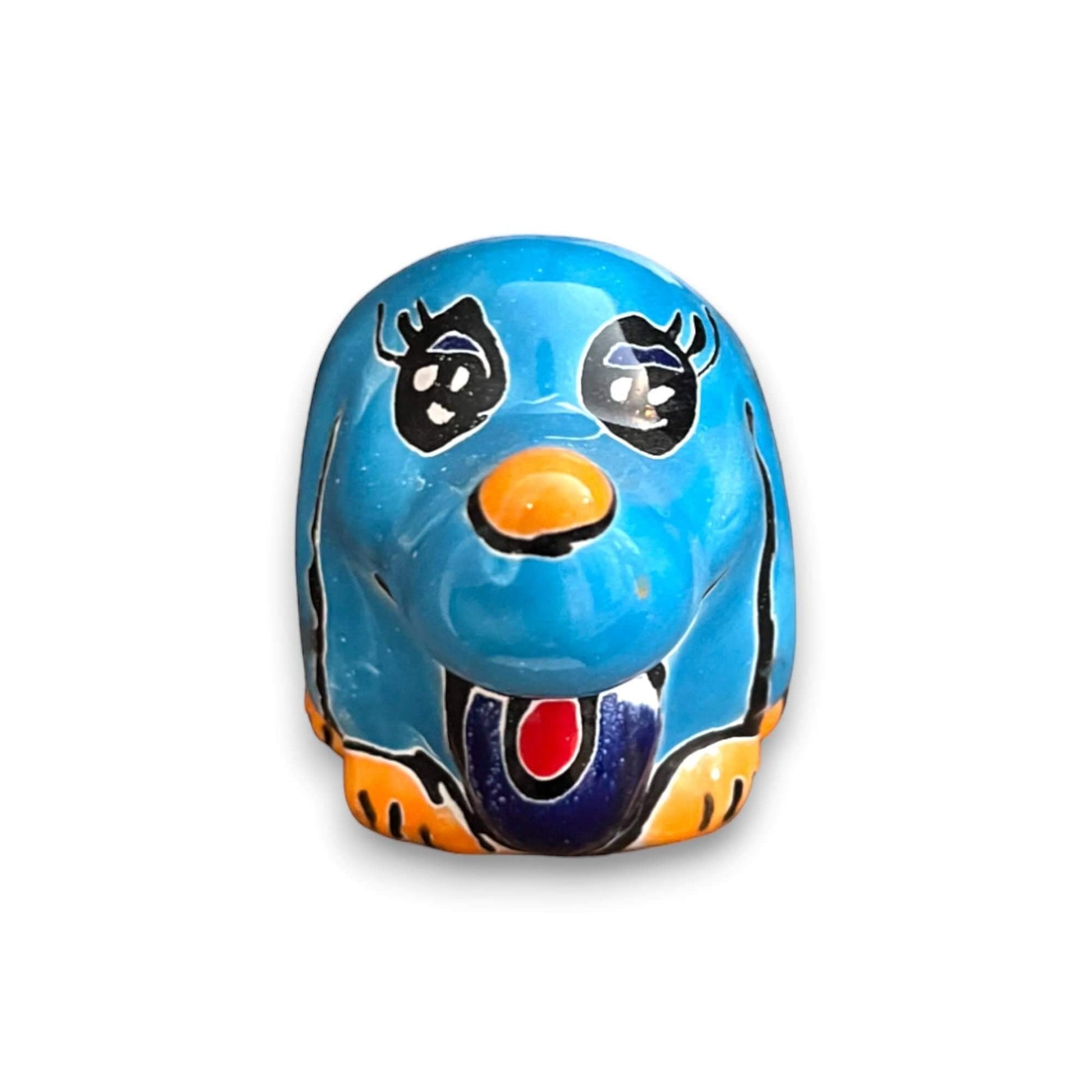 Small Talavera Dog Planter Mexican Animal Pottery - - Talavera Planter