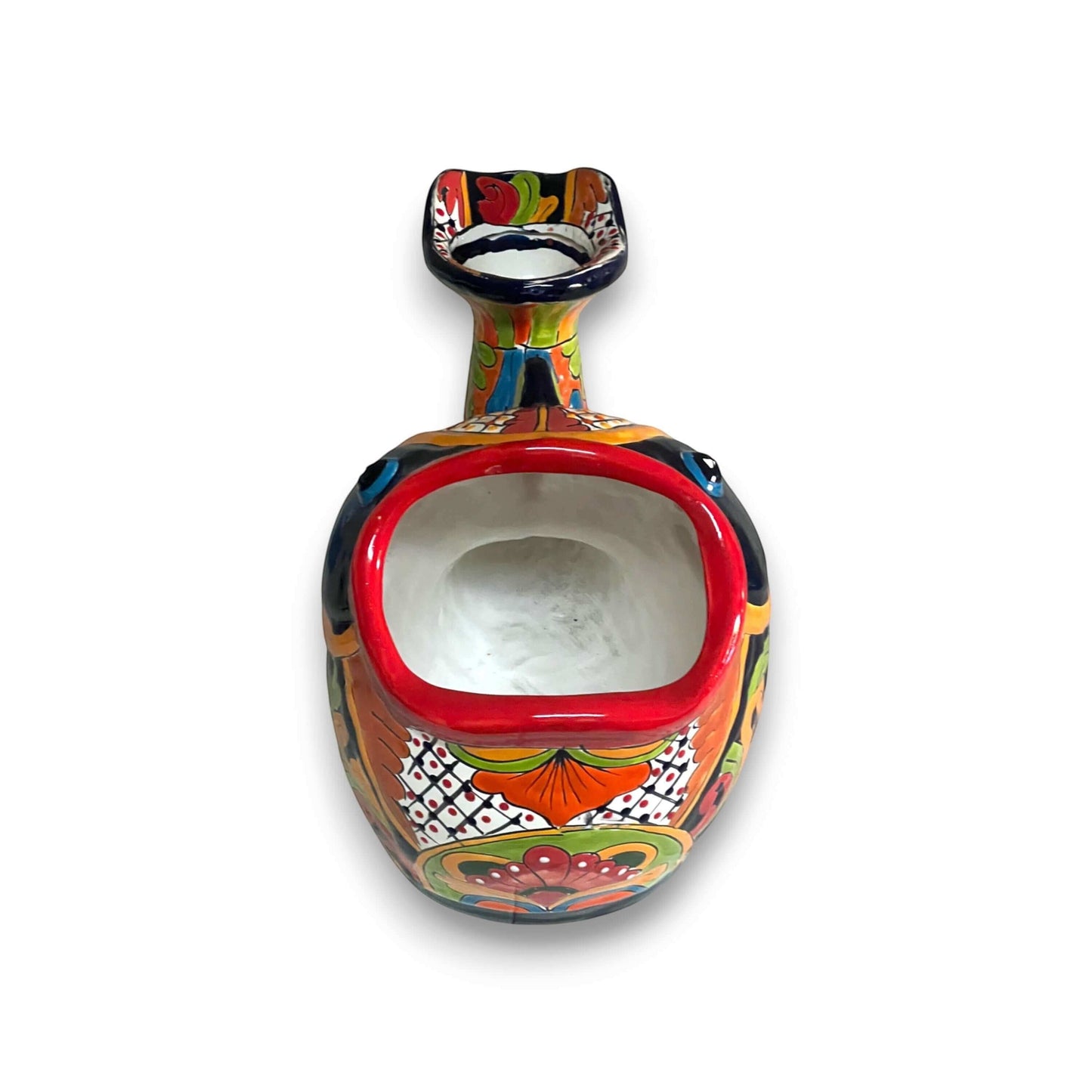 Talavera Fish Planter Hand-Painted Mexican Ceramic Decor - - Talavera Planter