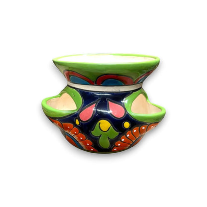 Talavera Strawberry Planter Hand-Painted Mexican Pot - - Talavera Planter