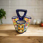 Talavera Utensil Holder Hand-Painted Mexican Kitchen Organizer - - Talavera Utensil Holder