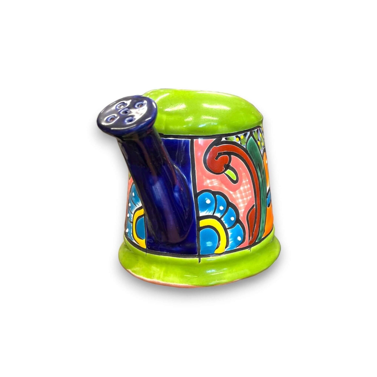 Talavera Watering Can Planter Hand-Painted Mexican Pottery - - Talavera Planter