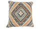 Hand Woven Boho Rust and Charcoal Jute and Wool Tribal Accent Pillow, Cushion | PL11 - 18"x18" - All Products