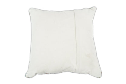 Hand Woven Boho Tribal Accent Mustard and Blue Jute and Wool Pillow, Cushion | PL13 - - All Products