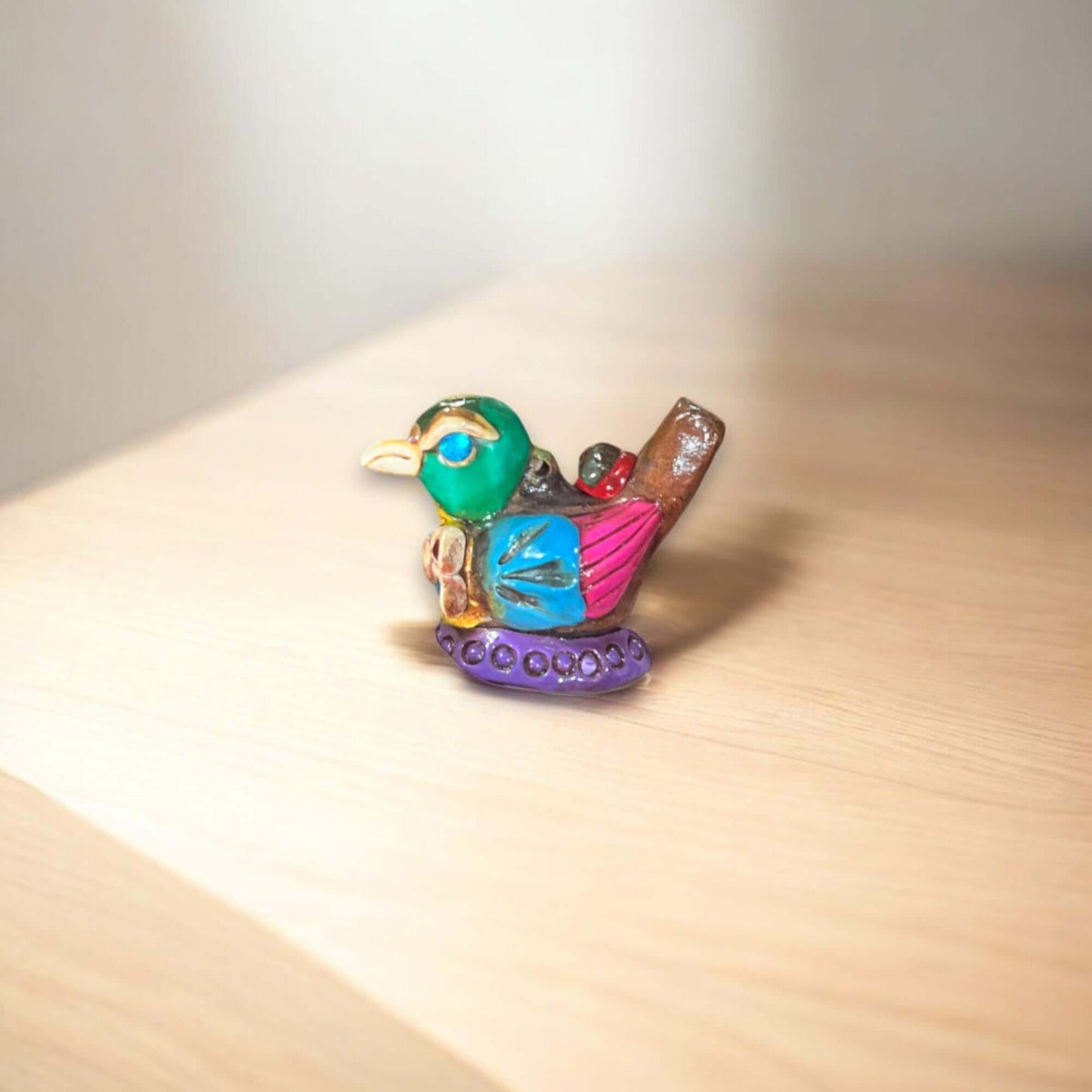 Small Aztec Bird Whistle | Handmade Cultural Ceramic Decor- The Talavera Hub- {{Product type}}