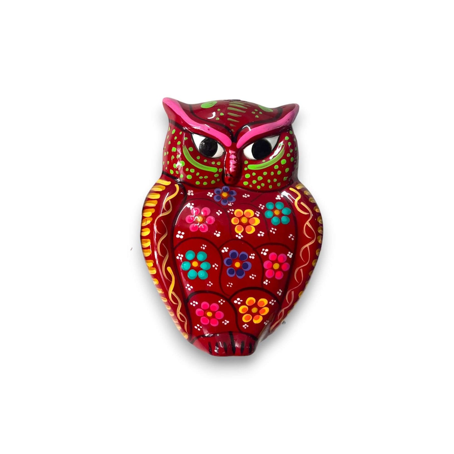 Small Guerrero Owl Wall Decor | Handmade Mexican Ceramic Accent- The Talavera Hub- {{Product type}}