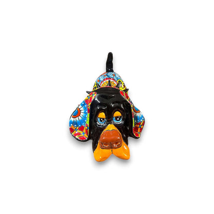 Colorful Talavera Bloodhound Statue Handmade Dog Art - - Talavera Statue