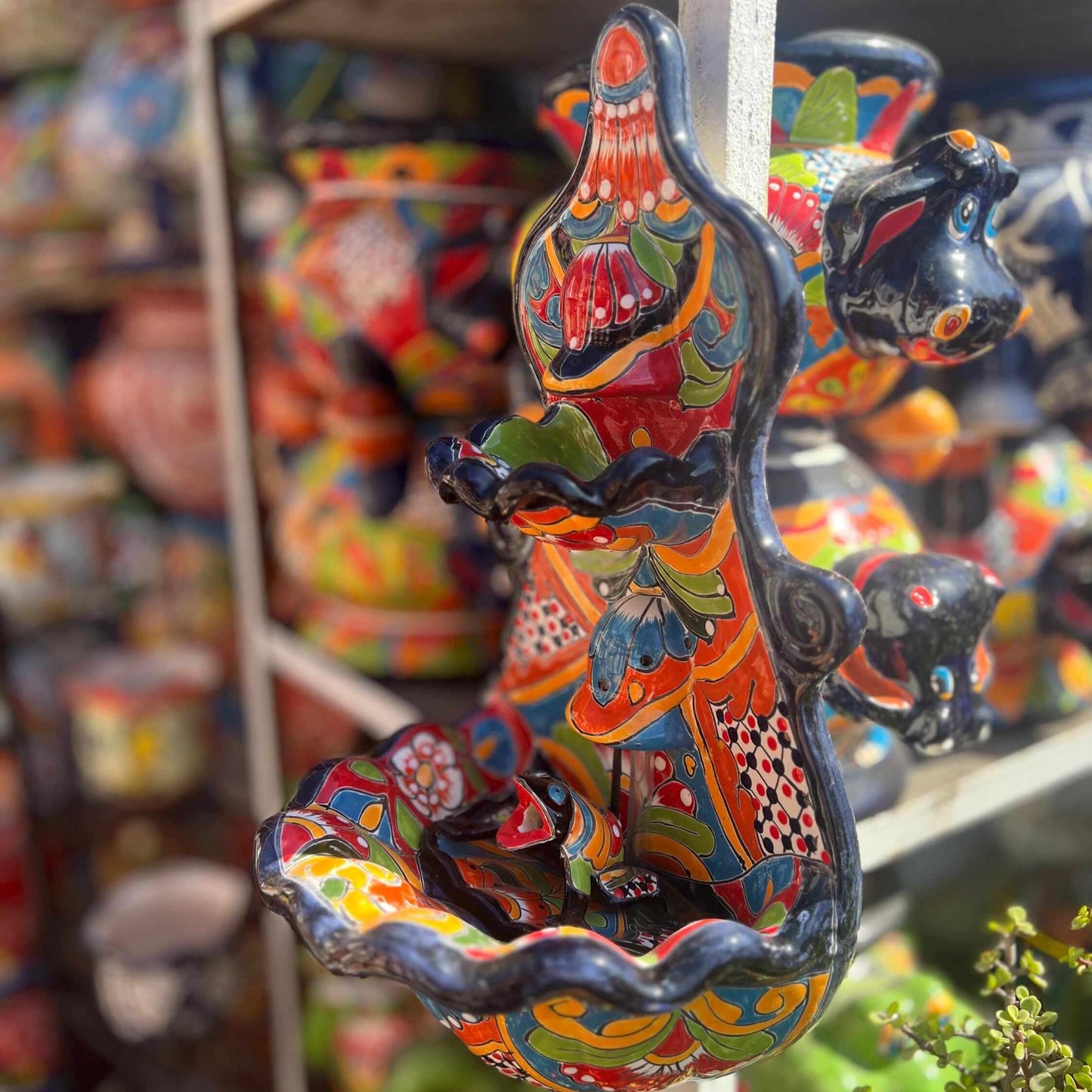 Handmade Mexican Talavera Wall Fountain Authentic Art Decor - - Talavera Fountain