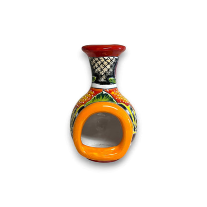 Handmade Talavera Chimney Vibrant Mexican Ceramic Decor - - Talavera Planter