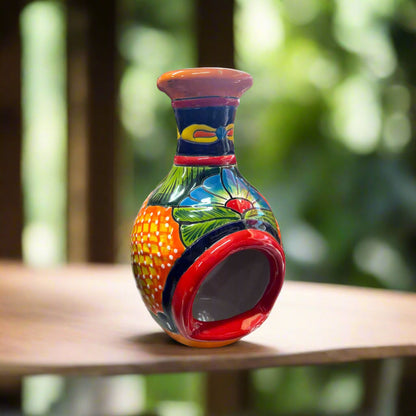 Handmade Talavera Chimney Vibrant Mexican Ceramic Decor - - Talavera Planter