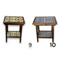 Talavera Tile End Table | Handmade Mexican Wood Accent Furniture- The Talavera Hub- {{Product type}}
