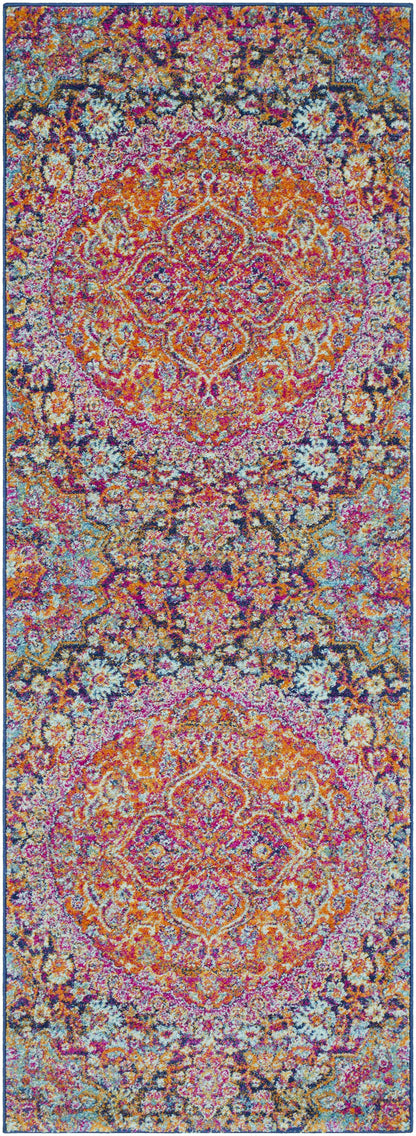 Burnt Orange Ojus Area Rug - - Rugs