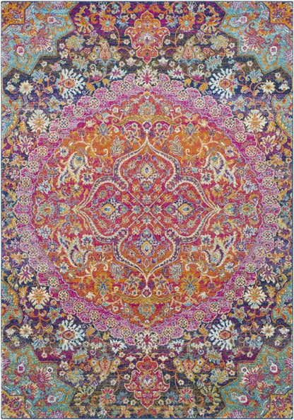 Burnt Orange Ojus Area Rug - - Rugs