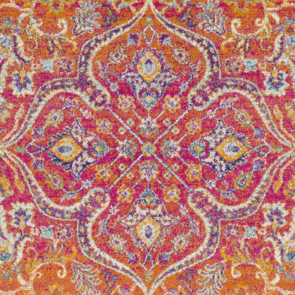 Burnt Orange Ojus Area Rug - - Rugs