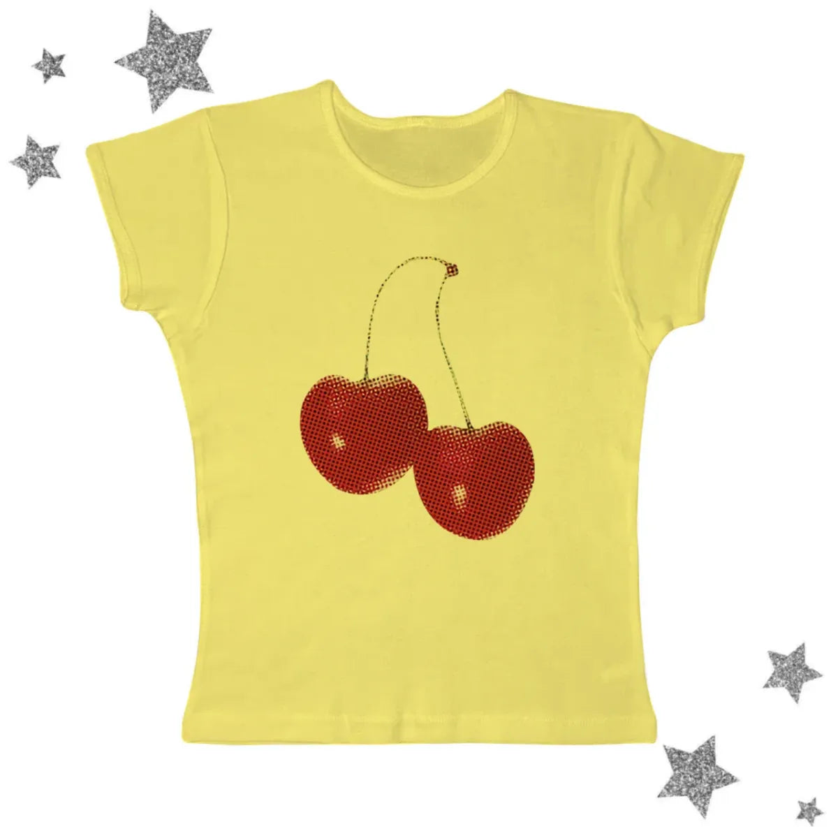 Harajuku Cherry Graphic Print T-Shirt - -