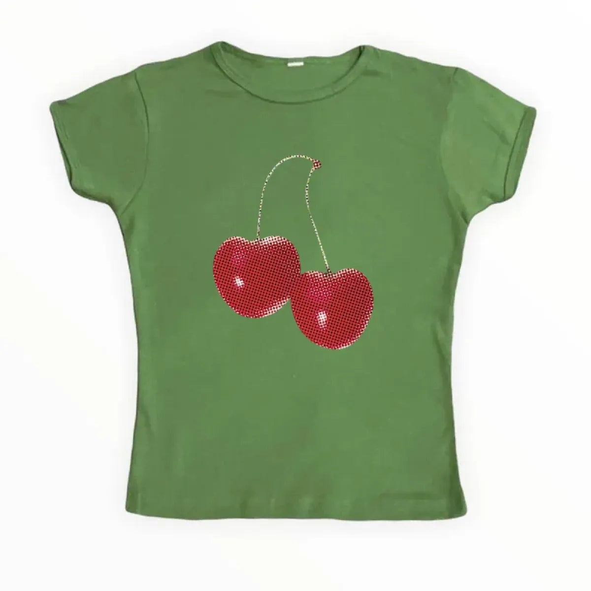 Harajuku Cherry Graphic Print T-Shirt - -