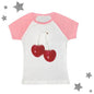 Harajuku Cherry Graphic Print T-Shirt - Khaki -