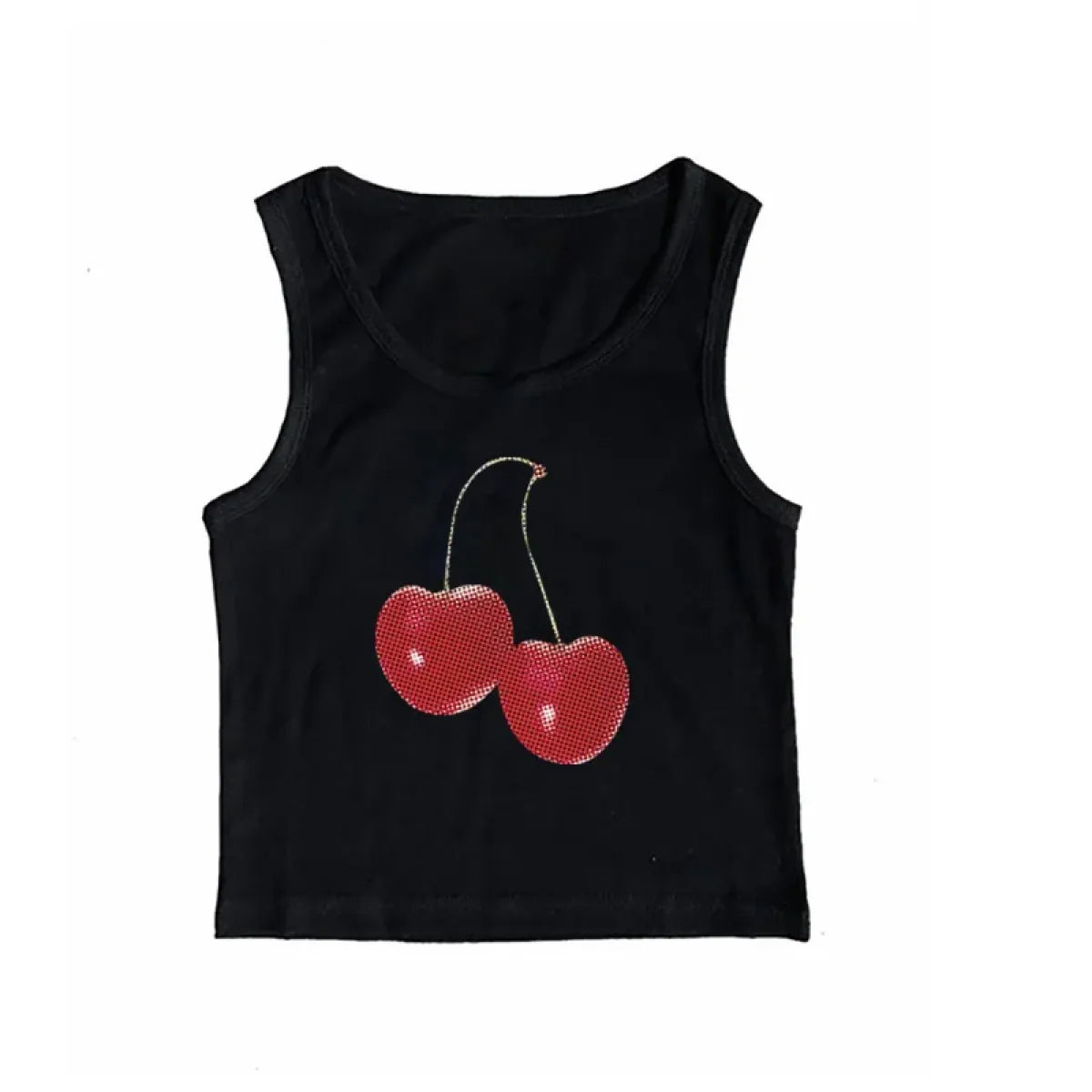 Harajuku Cherry Graphic Print T-Shirt - -