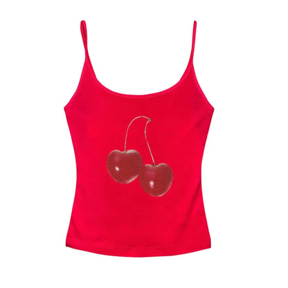 Harajuku Cherry Graphic Print T-Shirt - -