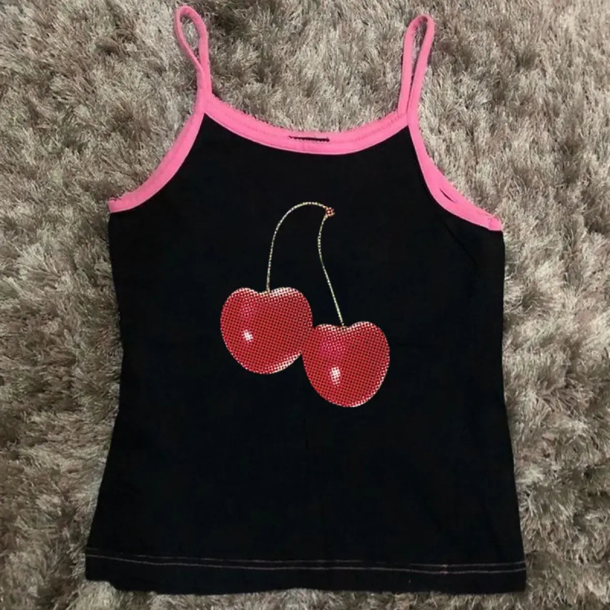 Harajuku Cherry Graphic Print T-Shirt - -