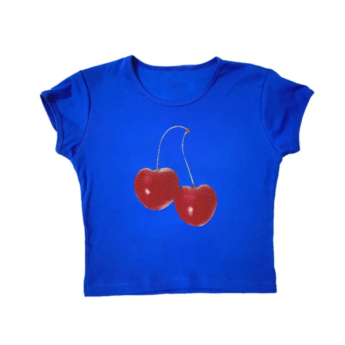Harajuku Cherry Graphic Print T-Shirt - -