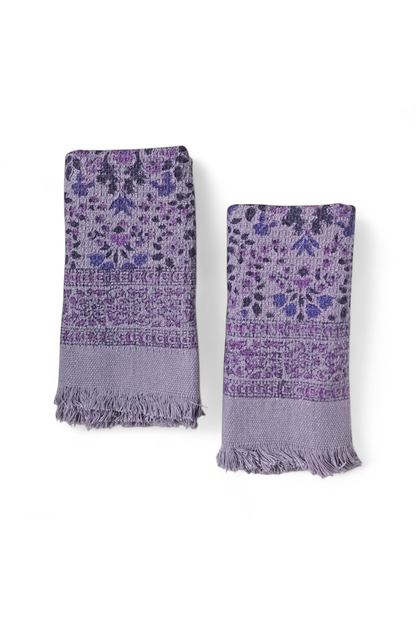 Hera Khadi Cotton Hand Towels (set of 2) - - Towel