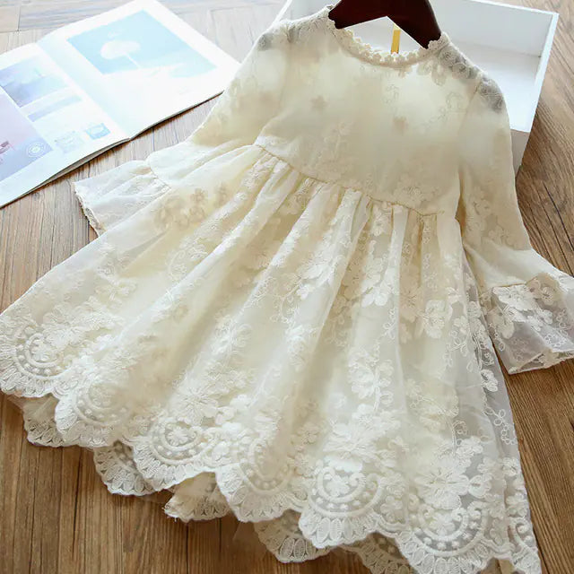 Embroidered Mesh Tulle Tutu Dress for Children - Kia Day Design