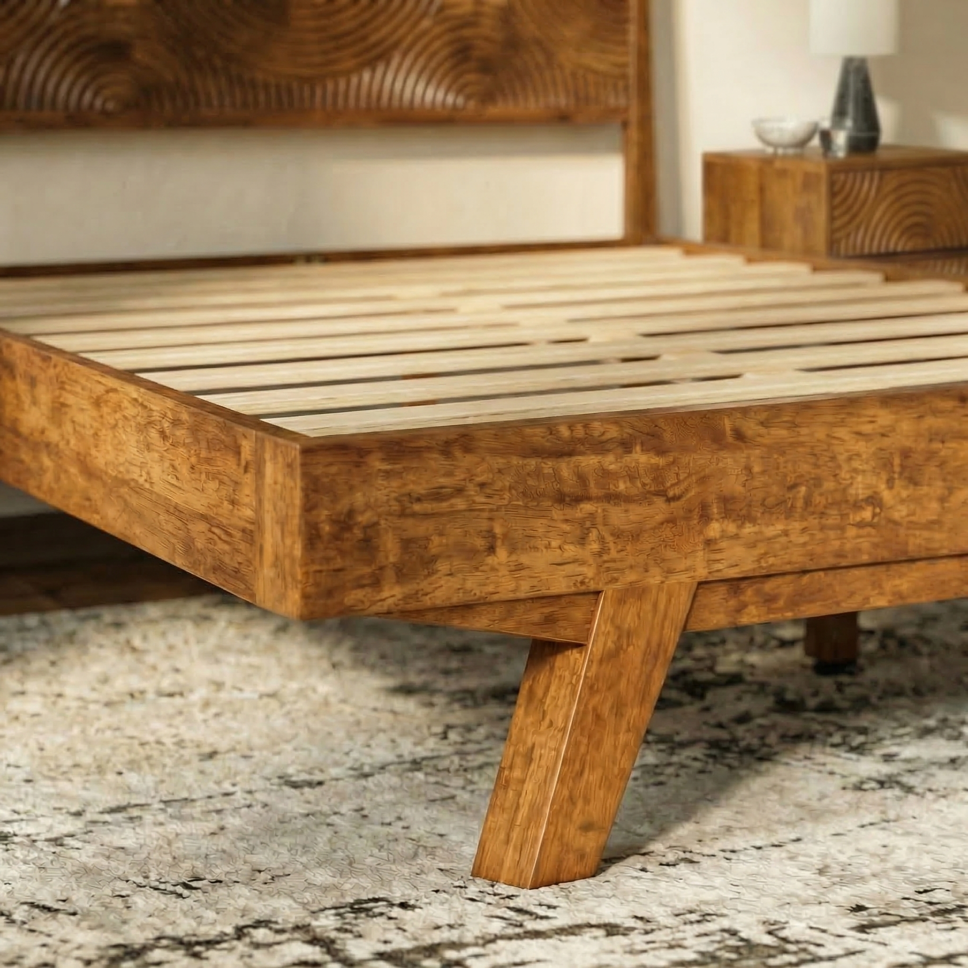 Harmony Solid Wood Bed Frame - - Bed Frame