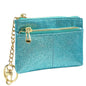 Teal Beurlike Womens RFID Coin Purse Change Wallet Small Leather Card Holder Keychain - Star Teal - wallet