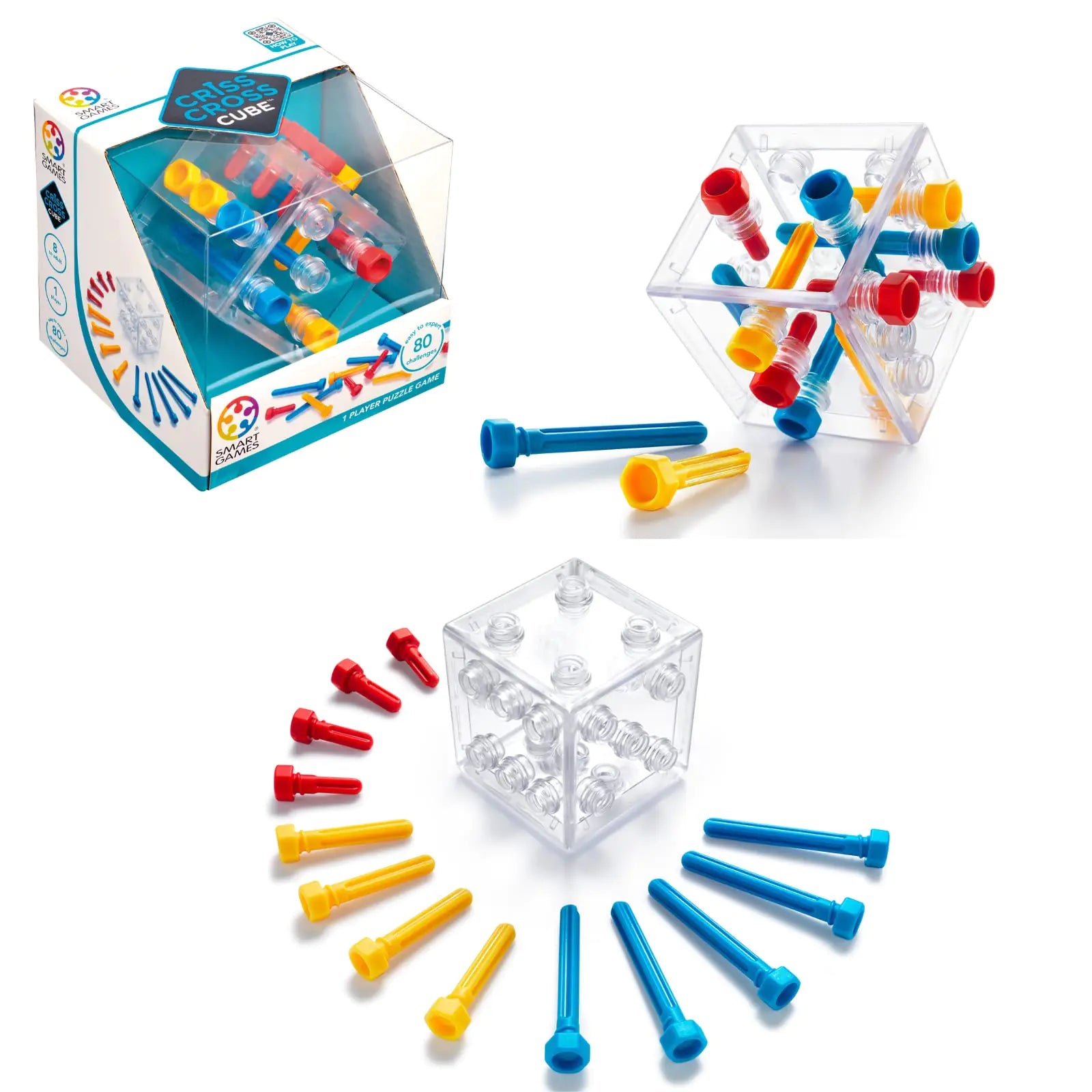 SmartGames Criss Cross Cube 3D Puzzle Game - n a - puzzle
