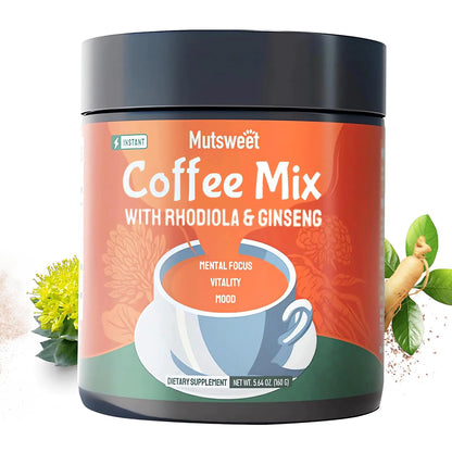 Mutsweet Rhodiola Rosea Instant Coffee Mix with Ginseng Supplement - Kia Day Design