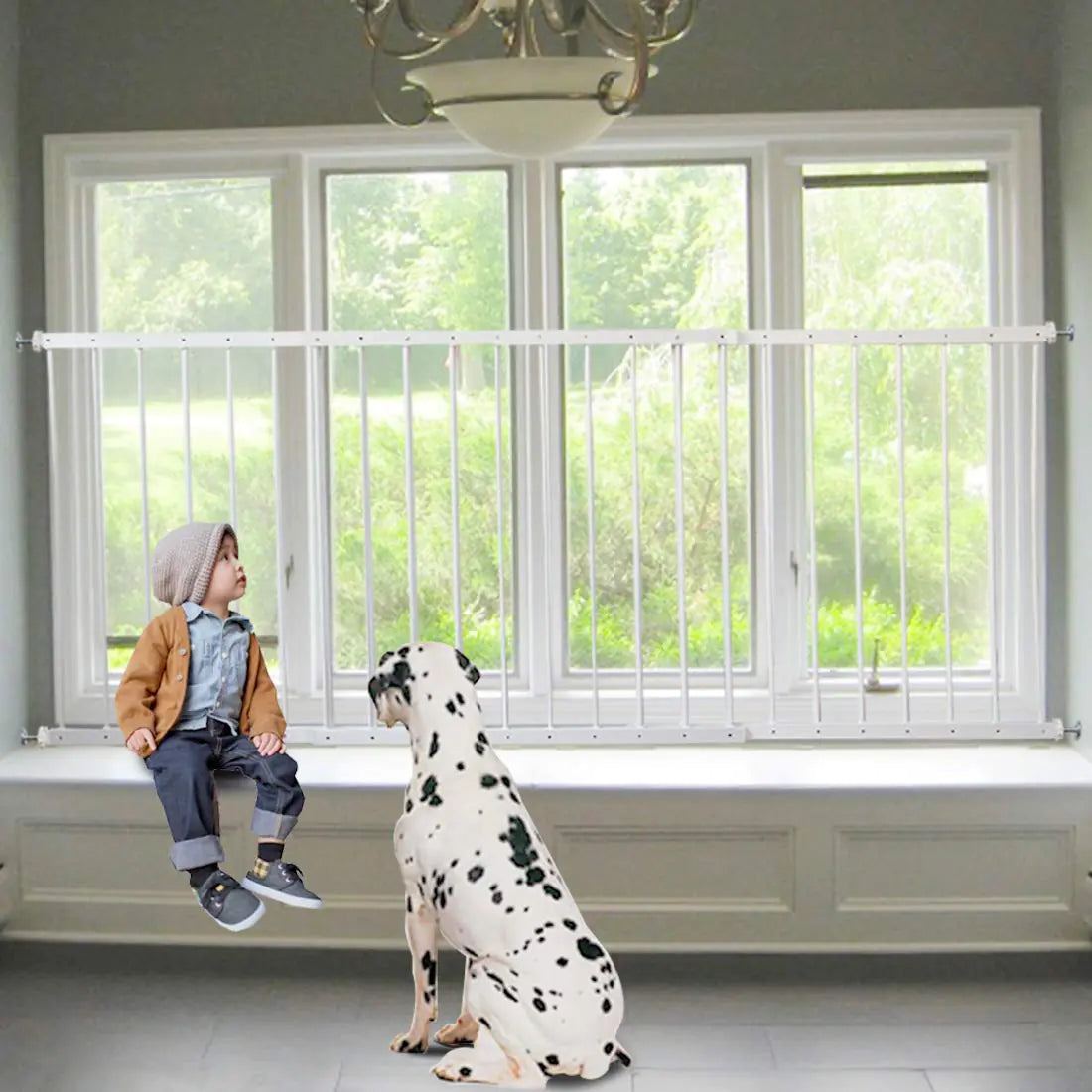 Fairy Baby Child Window Guards Security Bars White - - security gate