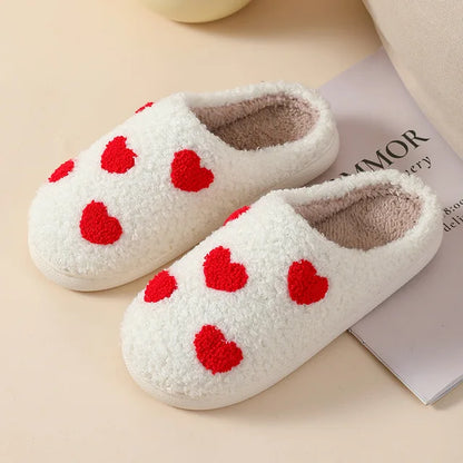 Warm Winter House Slippers Small Heart 36 to 37 23cm