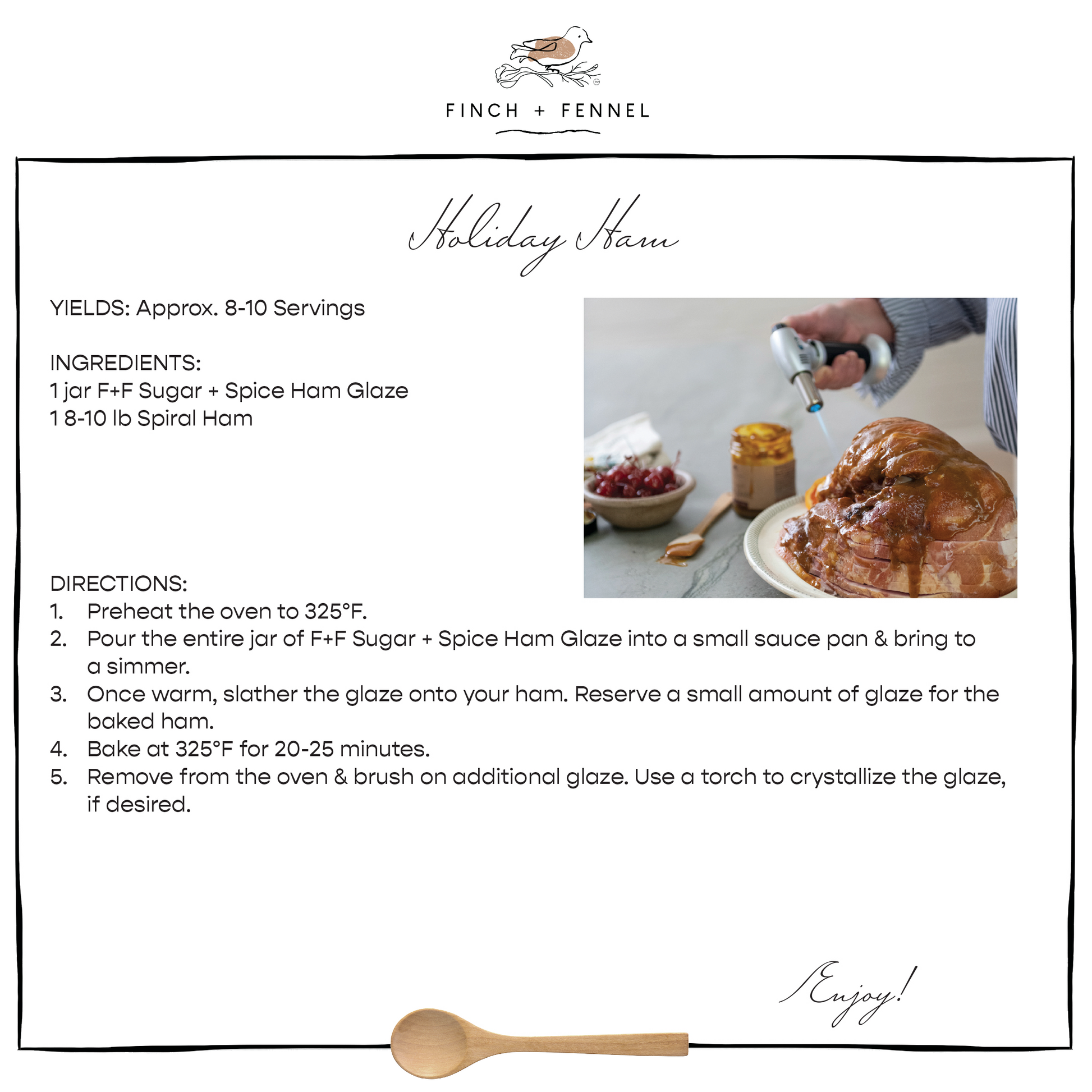 Sugar + Spice Ham Glaze | Finch & Fennel - - Kitchen & Bath