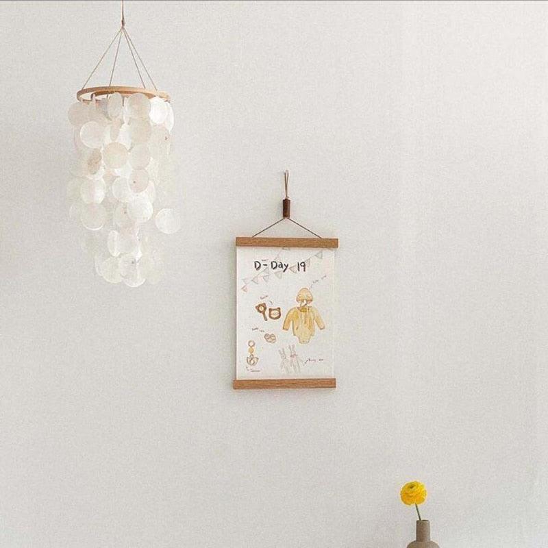 Home Shell Wind Chime Room Decoration Korean Decor Chimes Nordic Style Home Office Kids Room Nursery Decor Hanging Scandinavian Style Wind Chimes Wall Decor - - STDEAOQW183NS