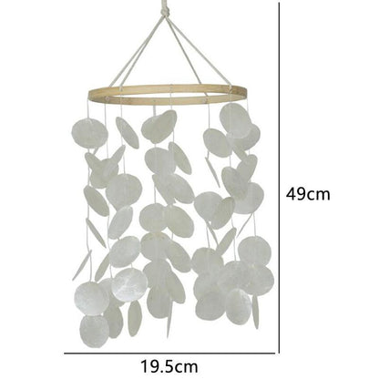 Home Shell Wind Chime Room Decoration Korean Decor Chimes Nordic Style Home Office Kids Room Nursery Decor Hanging Scandinavian Style Wind Chimes Wall Decor - - STDEAOQW183NS