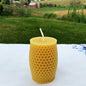 Honeycomb Curvy Pillar Candle - - Candles