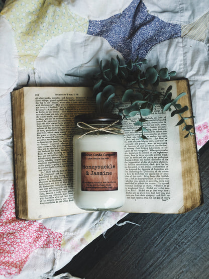 Honeysuckle & Jasmine Candle - - Candles & Melts