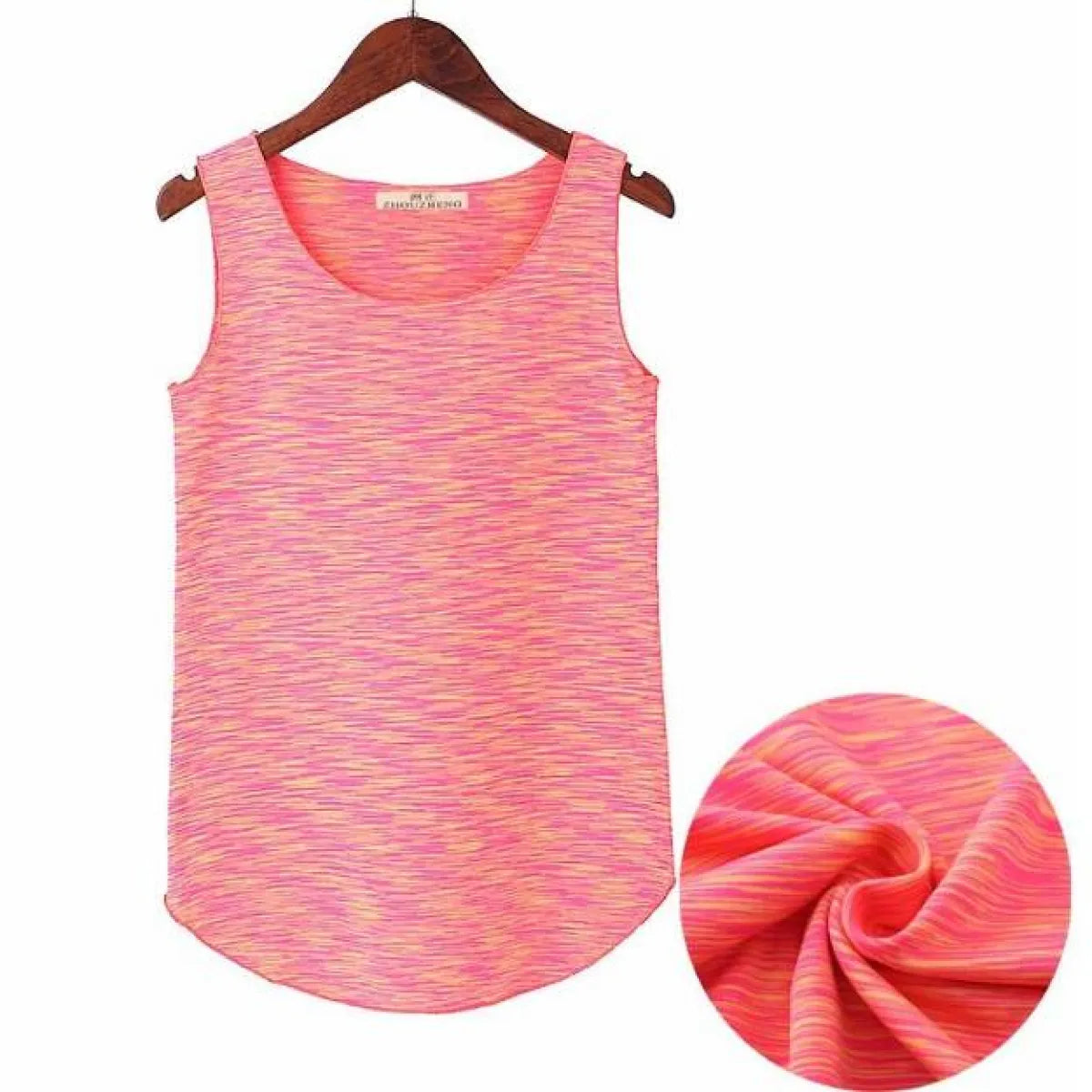 Hot Summer Fitness Tanks - One Size Pink -