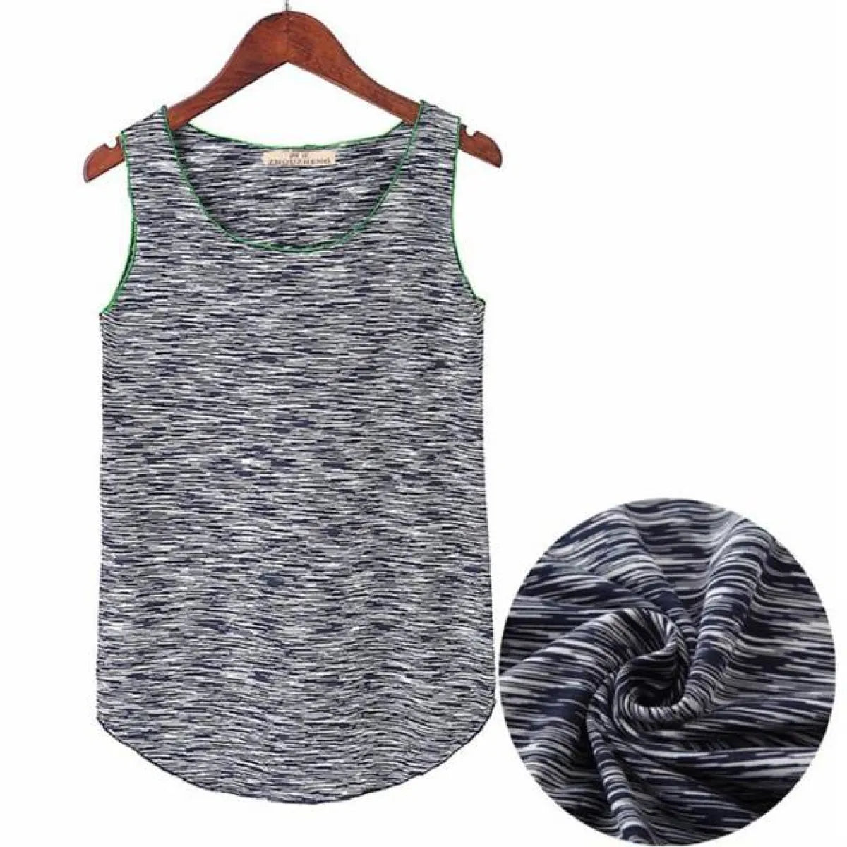Hot Summer Fitness Tanks - One Size Grey -