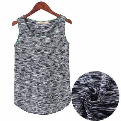 Hot Summer Fitness Tanks - One Size Grey -