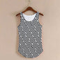 Hot Summer Fitness Tanks - One Size Striped -