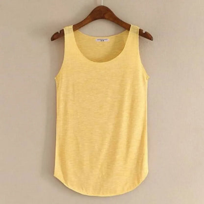 Hot Summer Fitness Tanks - One Size Yellow -