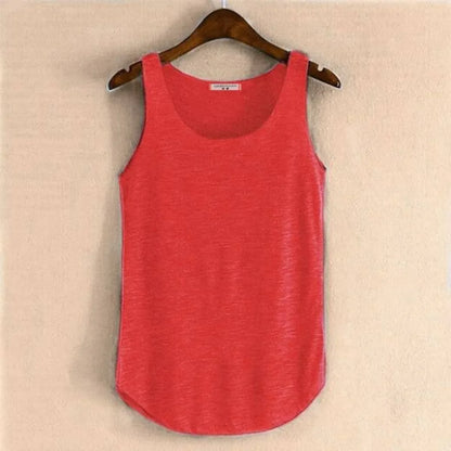 Hot Summer Fitness Tanks - One Size Red -