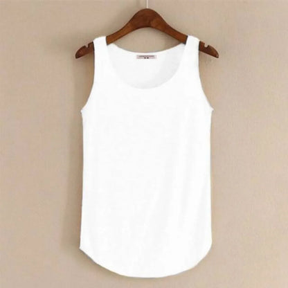 Hot Summer Fitness Tanks - One Size White -