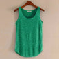 Hot Summer Fitness Tanks - One Size Dark Green -