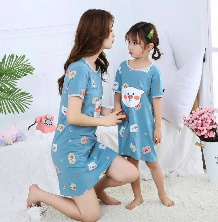 Summer Girls Nightgown Pajamas - Kia Day Design
