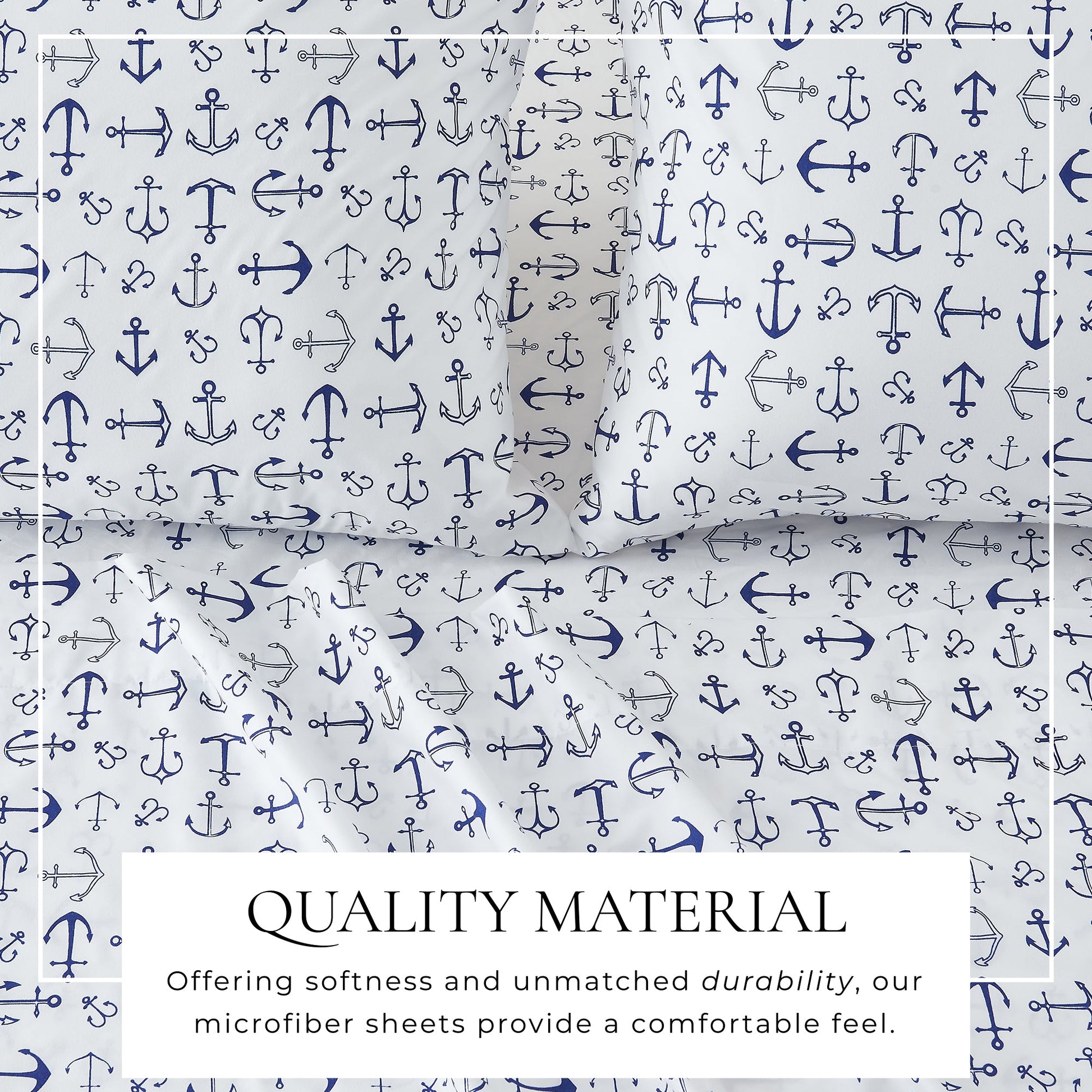 Coastal Printed Sheet Set - Newport Collection - - Bed Sheets