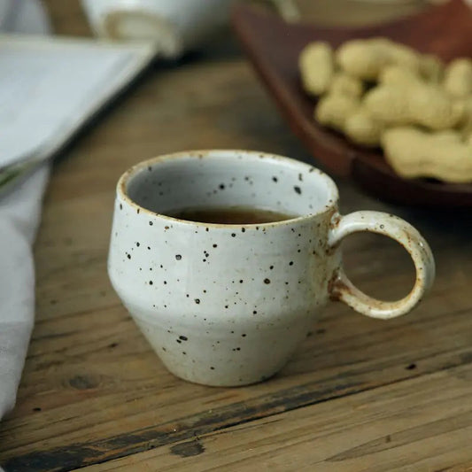 Handcrafted Japanese Ceramic Coffee Mug - Small Size - - mug