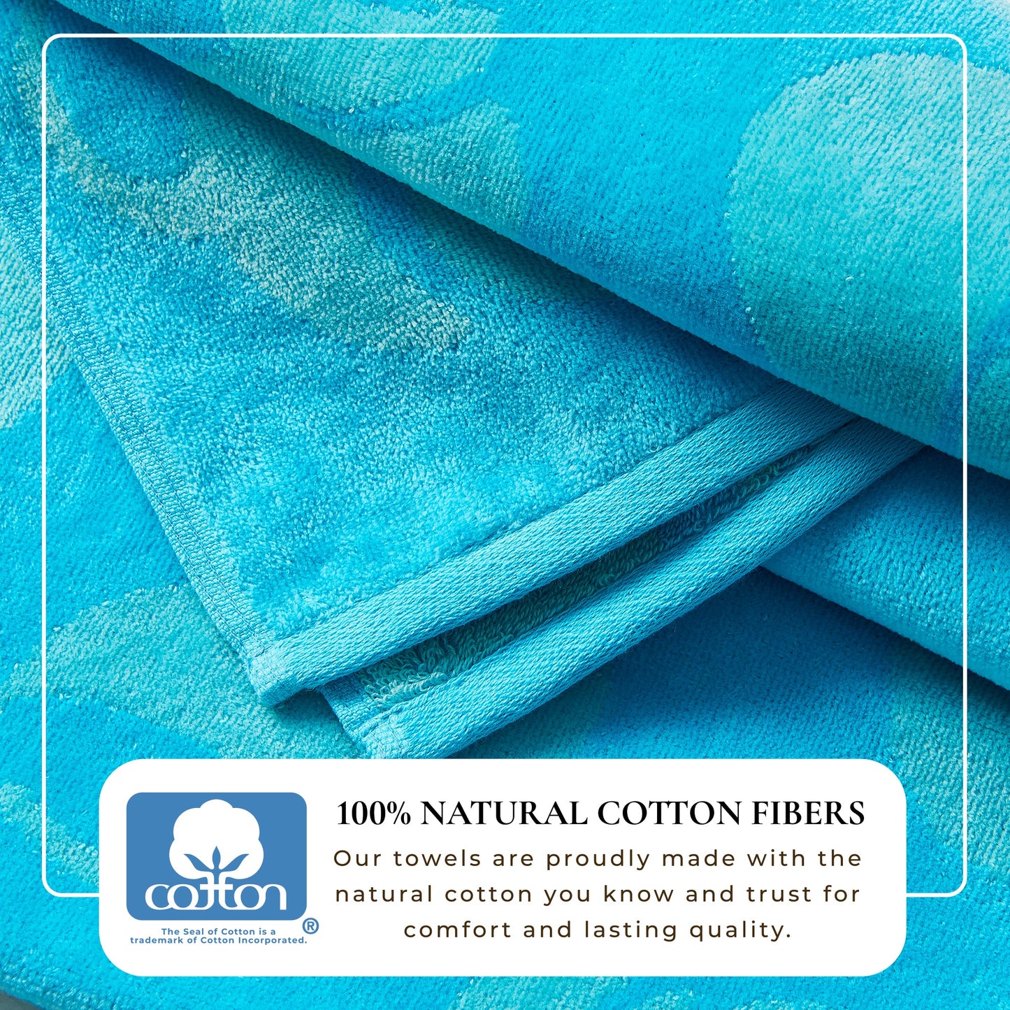 Cotton Velour Beach Towel - Maui Collection - - Beach Towels