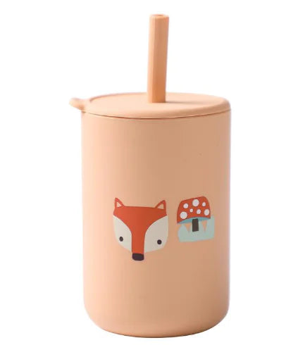 Baby Feeding Straw Cup light orange